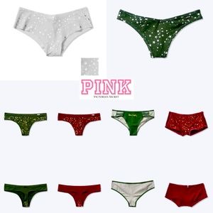 NWT! Medium PINK Holiday Panties Bundle